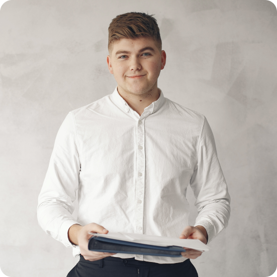 Smiling professional ready to join Zenorin